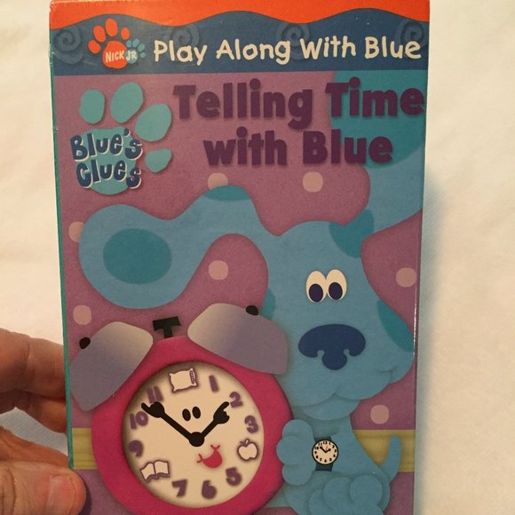2002 Blues Clues Telling Time With Blue VHS NEW Sealed